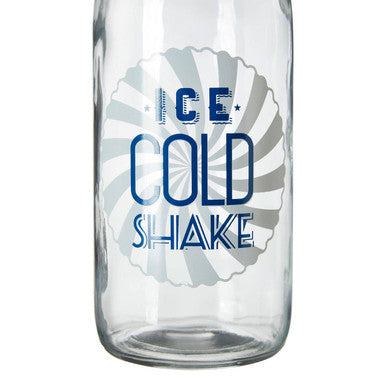Glass Milk Bottle with Screw Cap