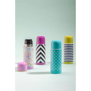 Blue Stripe 350ml Vacuum Flask