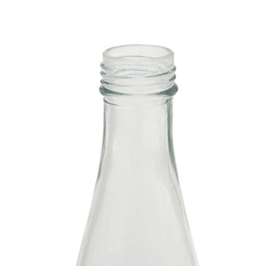 Clear Glass 550ml Bottle with Metal Lid