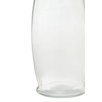 Clear Glass 550ml Bottle with Metal Lid
