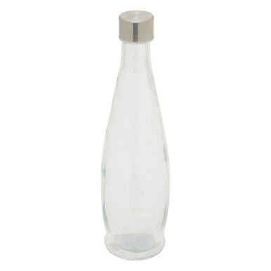 Clear Glass 1000ml Bottle with Metal Lid