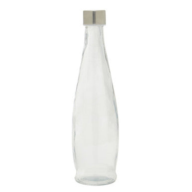 Clear Glass 1000ml Bottle with Metal Lid