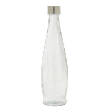 Clear Glass 1000ml Bottle with Metal Lid