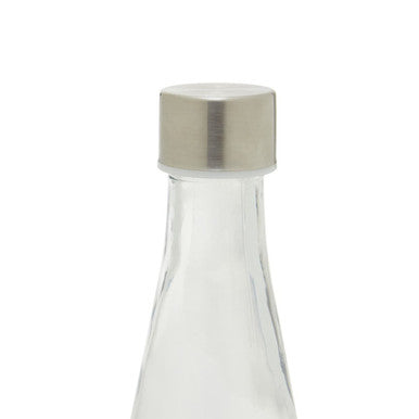 Clear Glass 1000ml Bottle with Metal Lid
