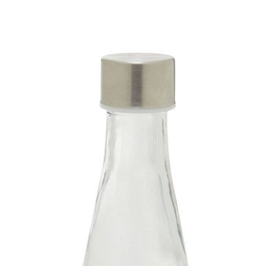 Clear Glass 1000ml Bottle with Metal Lid