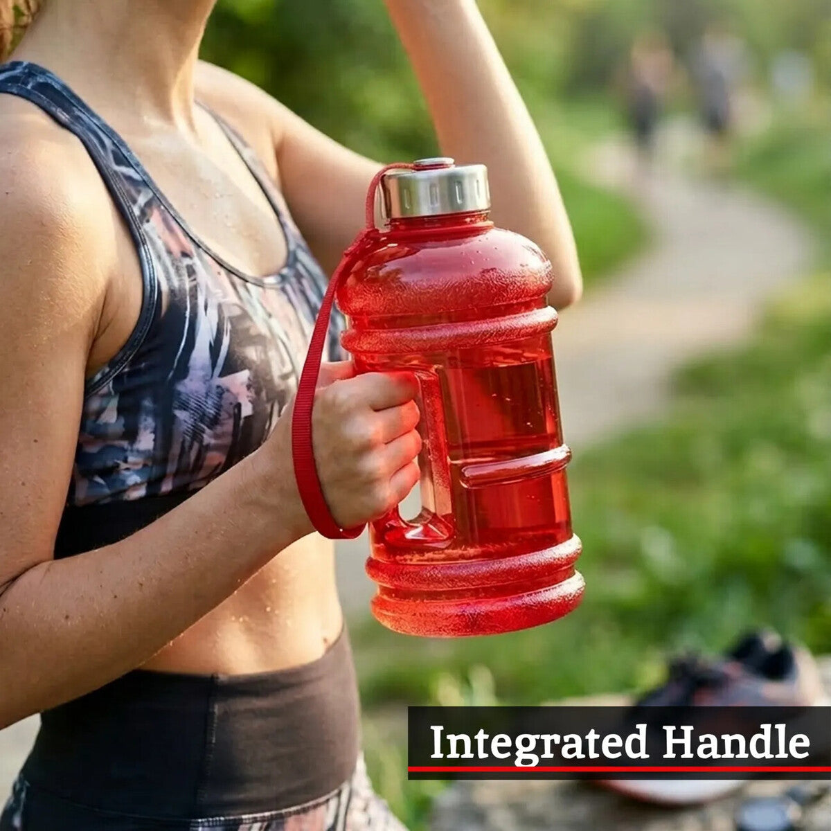 Red 1000ml Sports Drinking Bottle