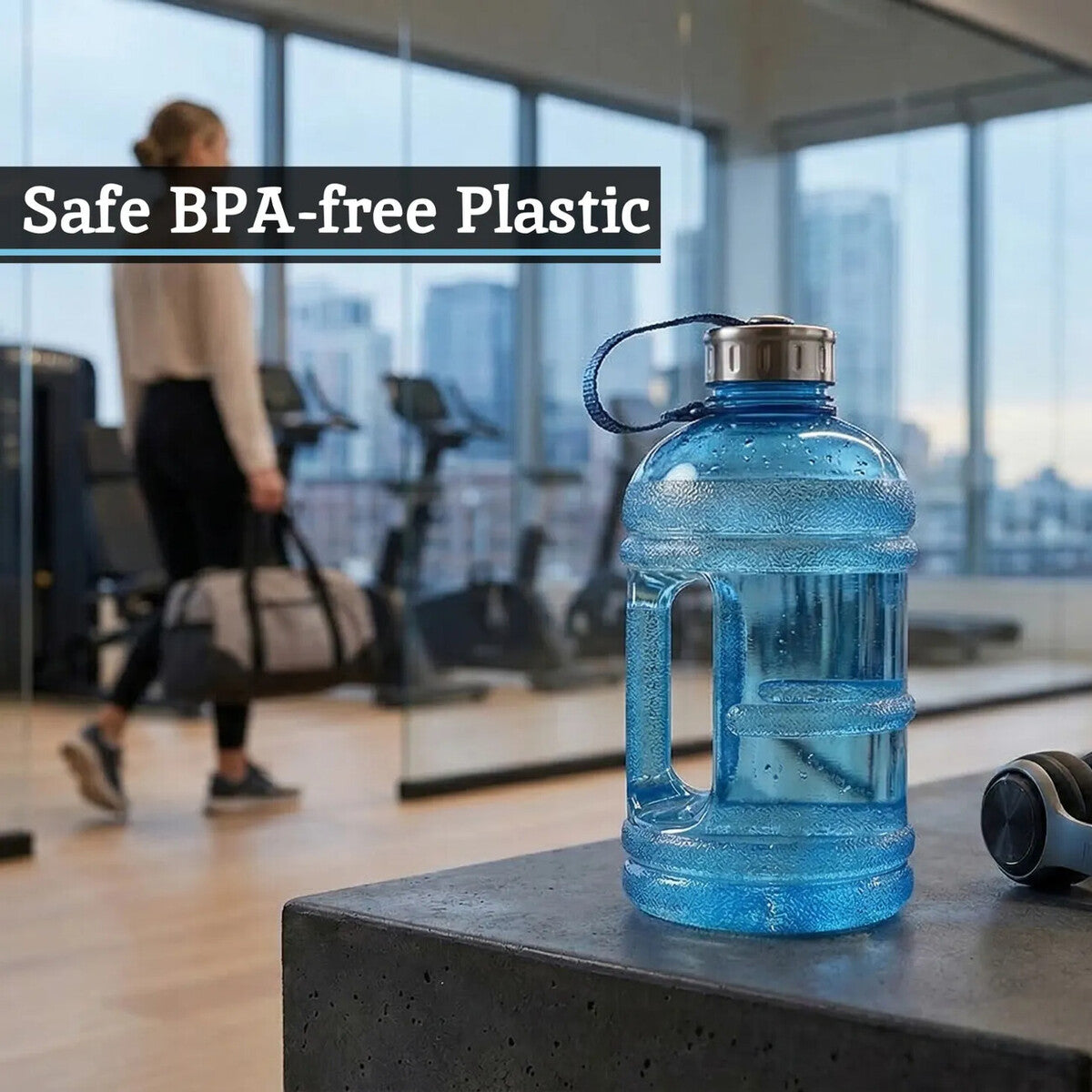 Blue 1500ml Sports Drinking Bottle