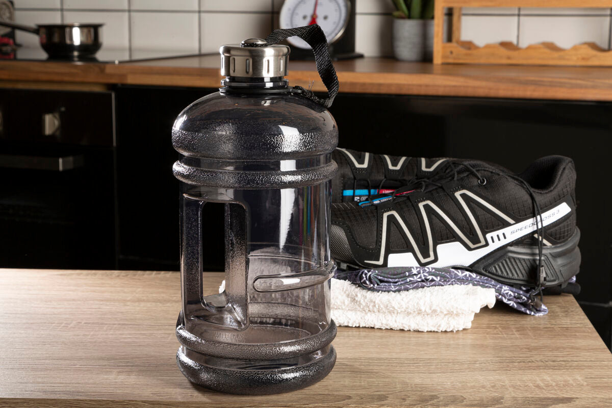 Grey 2200ml Sports Drinking Bottle