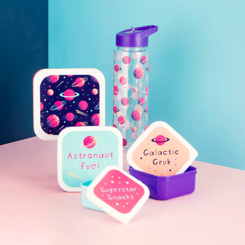 Kids Purple Space Water Bottle