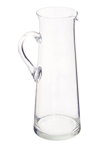 Clear Glass Pitcher with Pouring Spout