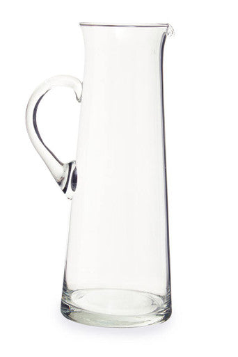 Clear Glass Pitcher with Pouring Spout