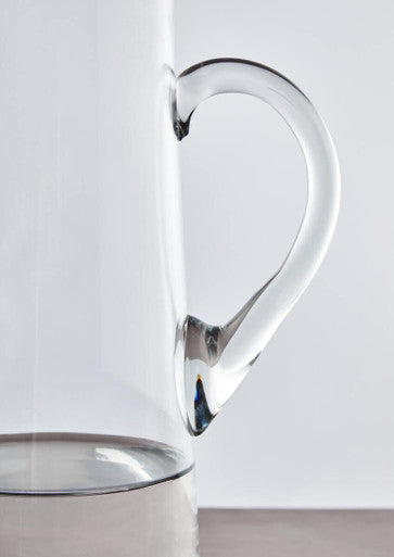 Clear Glass Pitcher with Pouring Spout