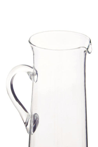 Clear Glass Pitcher with Pouring Spout