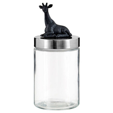 Glass Giraffe Jar with Airtight Lid