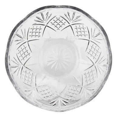 Clear Crystal Glass Embossed Bowl