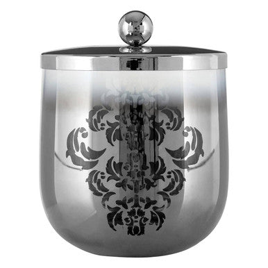 Silver Ombre Bathroom Cotton Jar