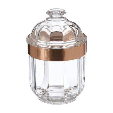 Small Rose Gold Acrylic Storage Jar