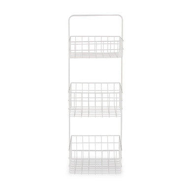 Three Tier White Storage Caddy
