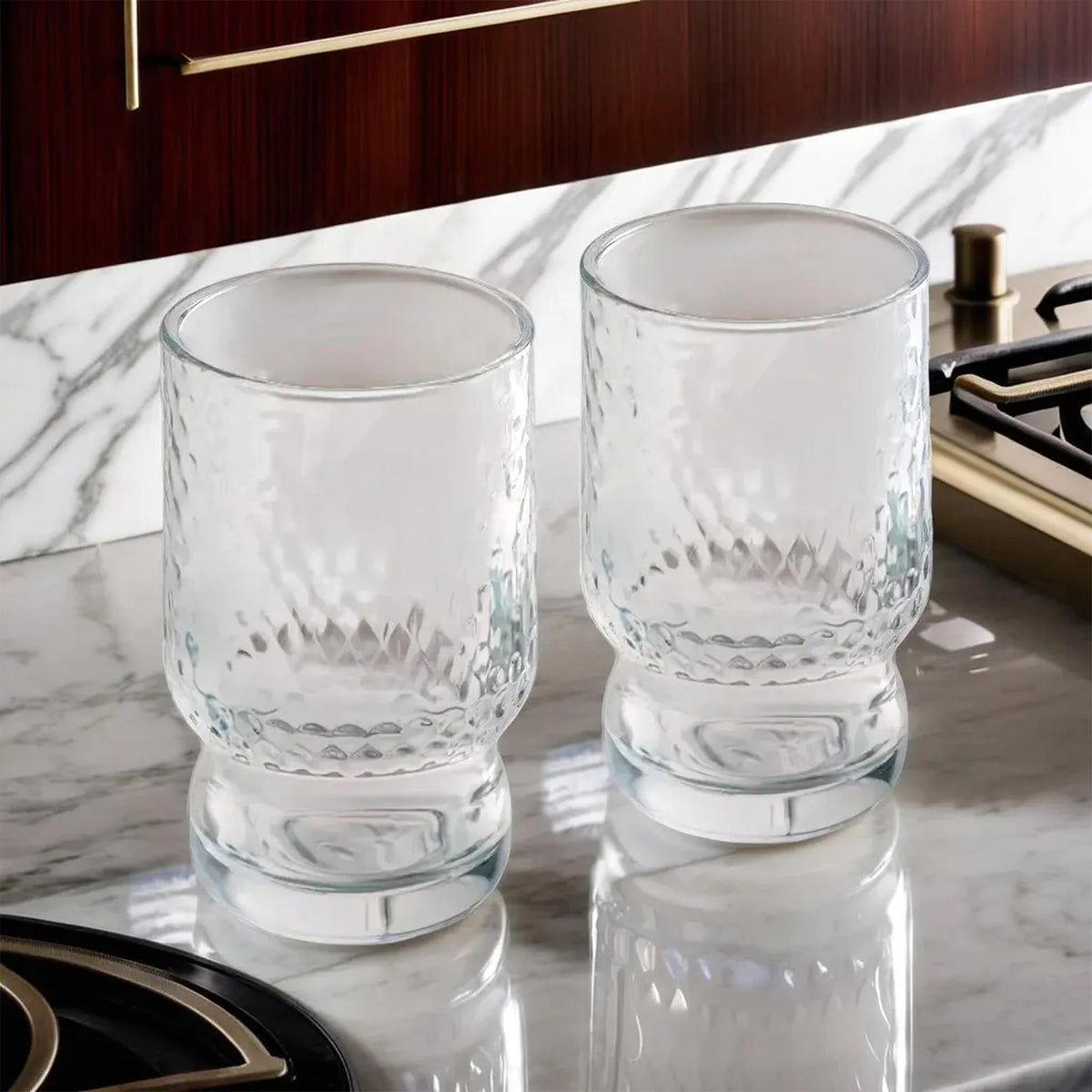 Water Glasses Set of 2 (430 ml), Juice Glasses, Lead Free