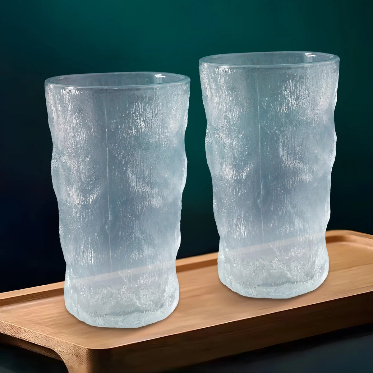 Set of 2: Lead-Free Juice Glasses, 330 ml, Transparent, Modern