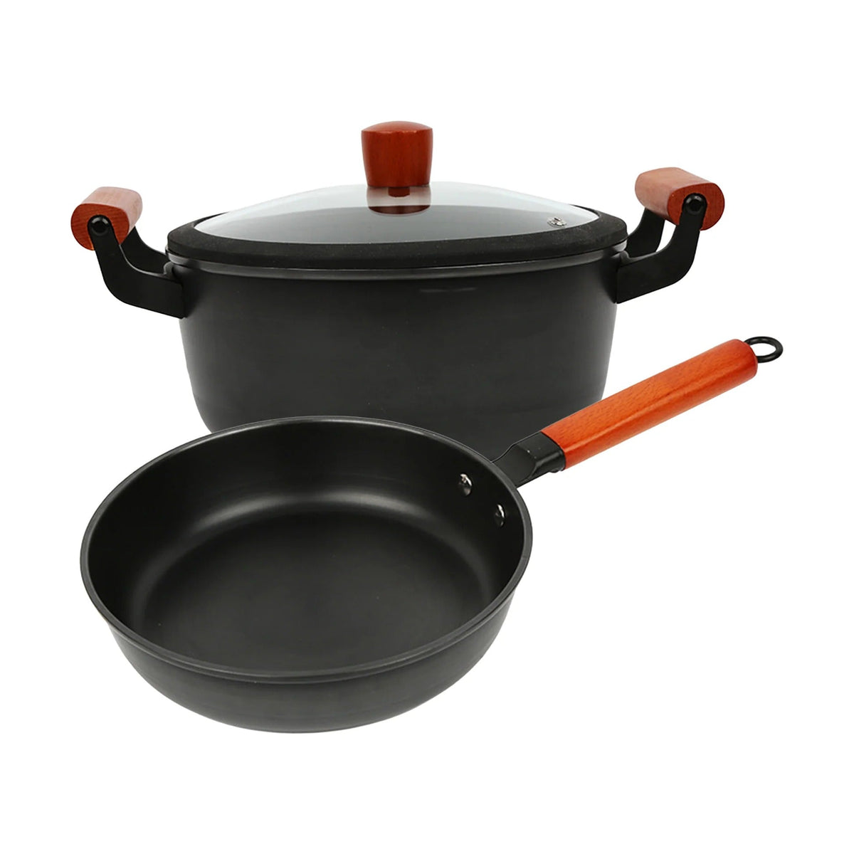 Cast Iron 12 inch Frying Pan Durable Non-Toxic Cookware Black