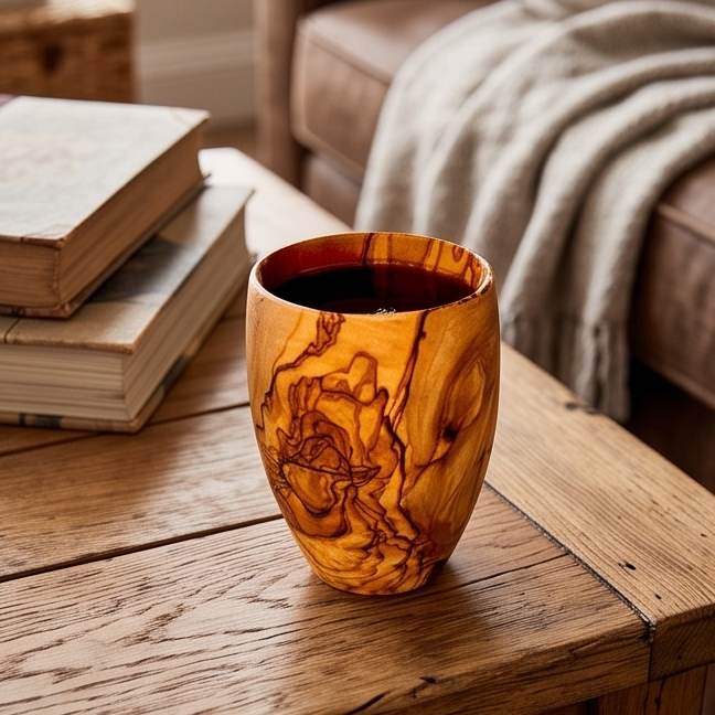 Olive Wood Drinking Cup | 384ml