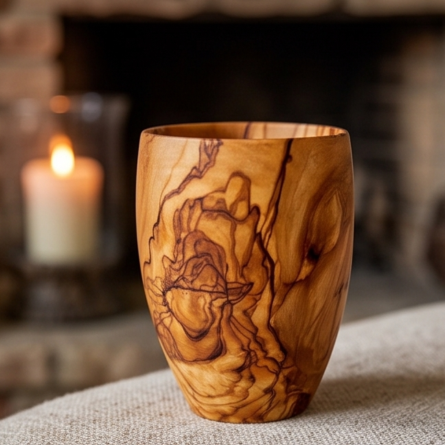 Olive Wood Drinking Cup | 384ml