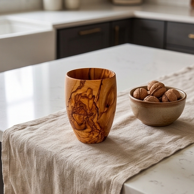 Olive Wood Drinking Cup | 384ml