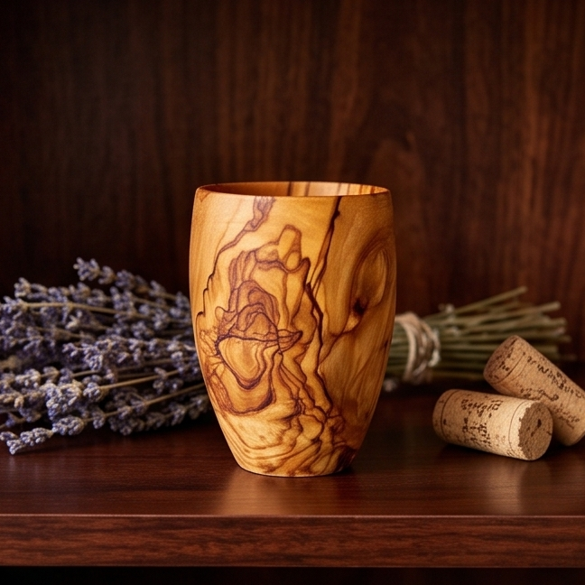 Olive Wood Drinking Cup | 384ml