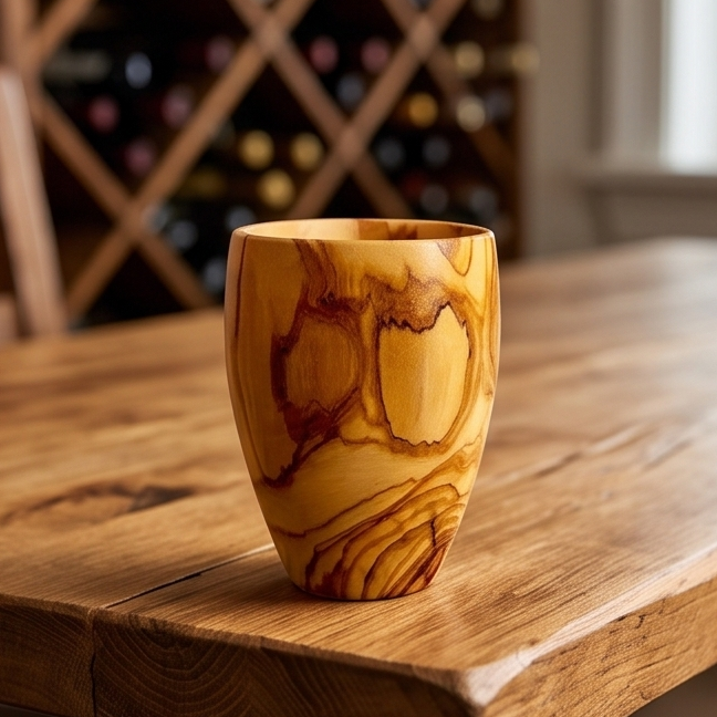 Olive Wood Drinking Cup | 384ml
