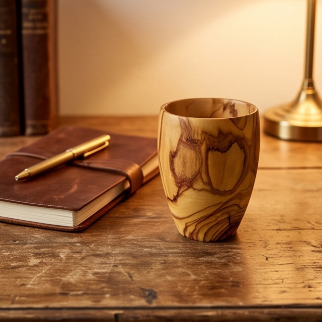 Olive Wood Drinking Cup | 384ml