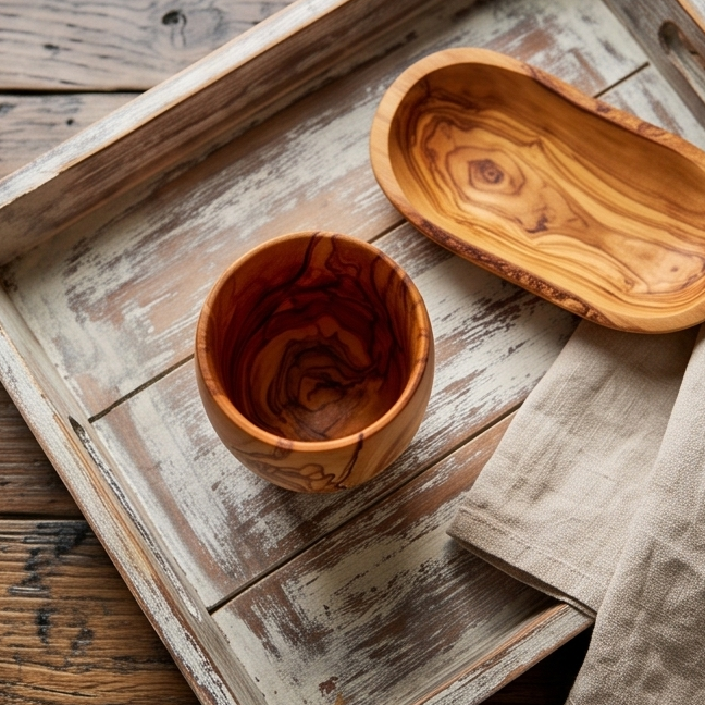 Olive Wood Drinking Cup | 384ml