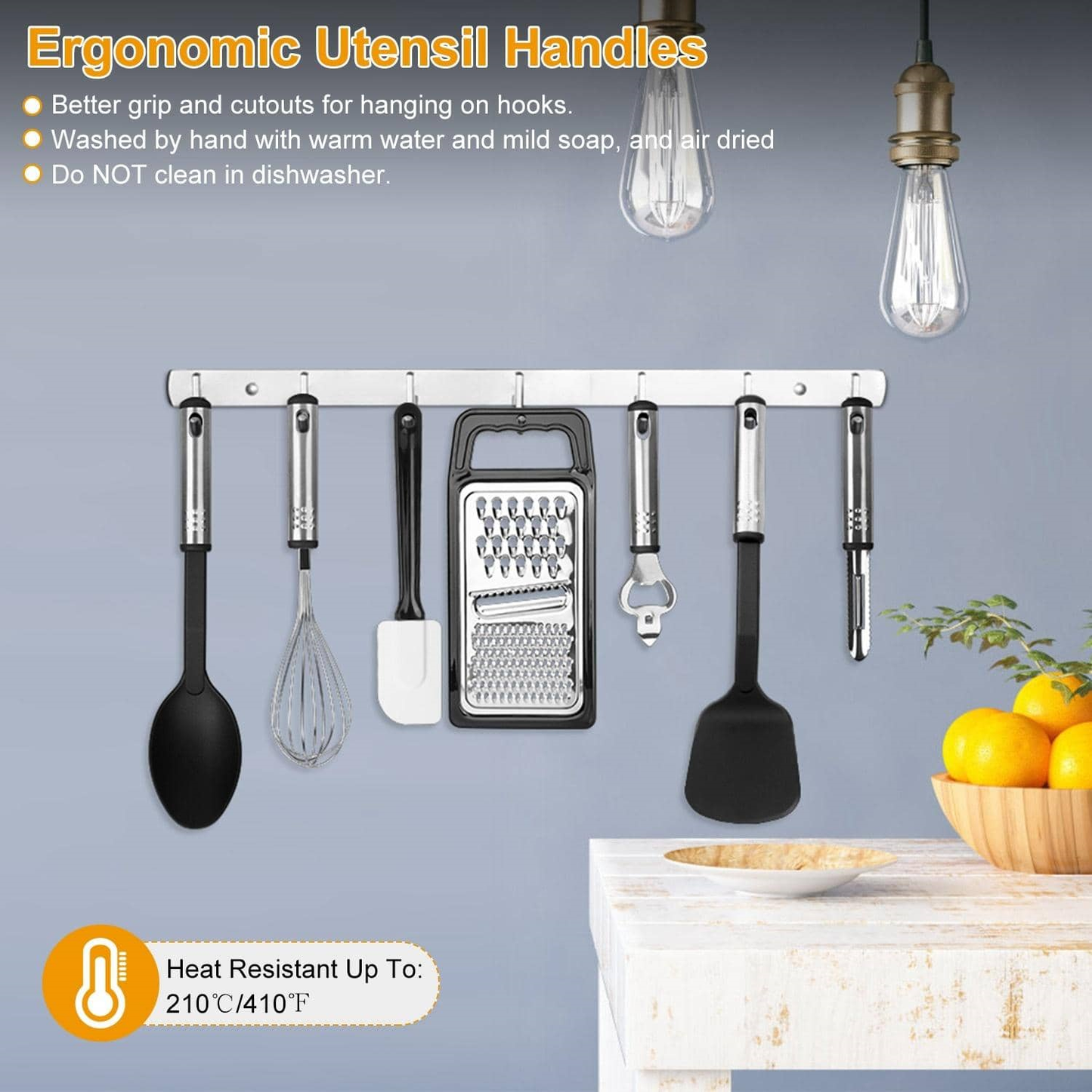 25-Piece Kitchen Utensils Set – Heat-Resistant Non-Stick Cooking Utensils Set – Versatile Spoons, Turners, Spatulas, and Ladle for Everyday Kitchen Needs