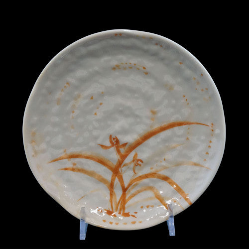 Asian-Style Melamine Lotus Shape Plate 185mm / 7 ¼'' - Pack of 12
