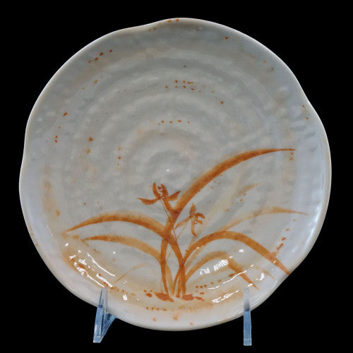 Asian-Style Melamine Lotus Shape Plate 265mm / 10 ¾''- Pack of 12