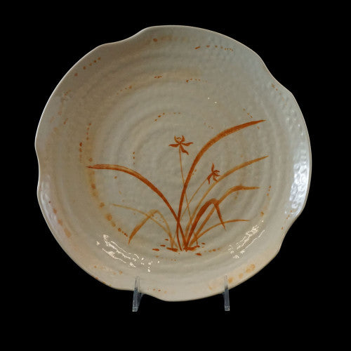 Asian-Style Melamine Lotus Shape Plate 405mm / 16'' - Pack of 12