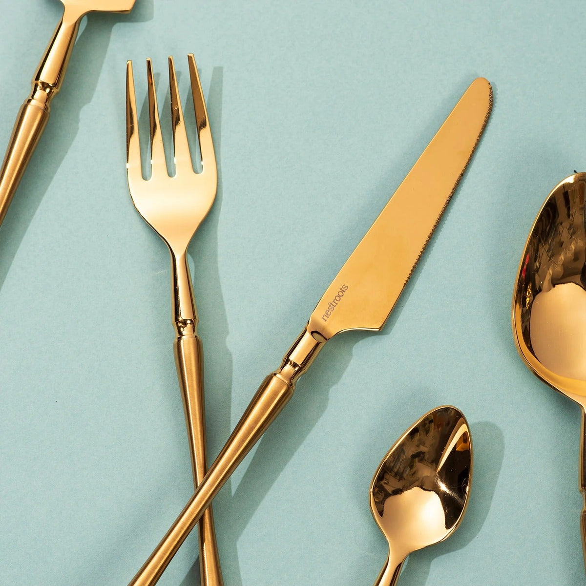 Set of 5 Cutlery with Curvy Handles