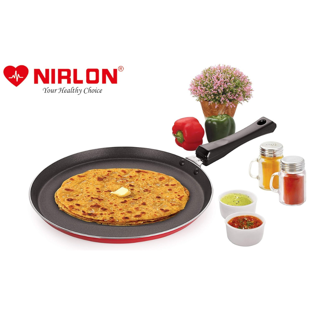 Aluminum Non Stick Flat Dosa Tawa with Bakelite Handle 24 cm