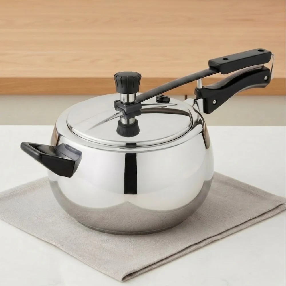Vinod Doniv Stainless Steel Sandwich Bottom Pressure Cooker Inner Lid 5L