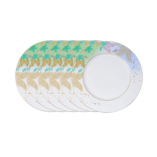 6 Pcs Dinner Plate Set, 27.4 cm