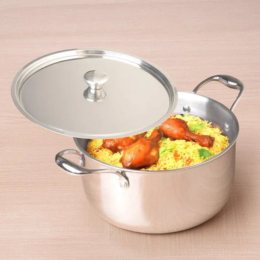 Triply Premium Stainless Steel Casserole Biryani Pot