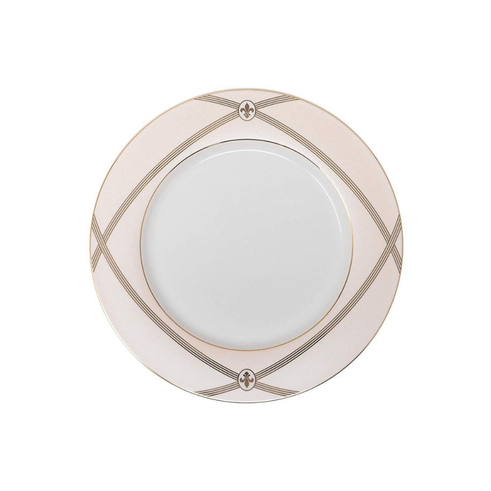 Bone China Dinner Plate Set - 6 Pieces, White