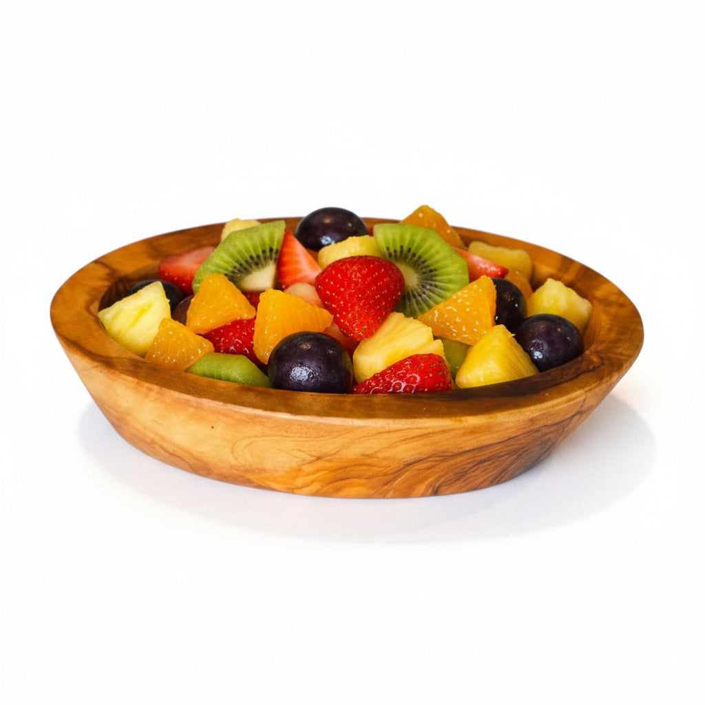 Handcrafted Olive Wood Oval Bowls Set of 3 | 10cm 13cm 16cm Nesting Dipping & Snack Trays
