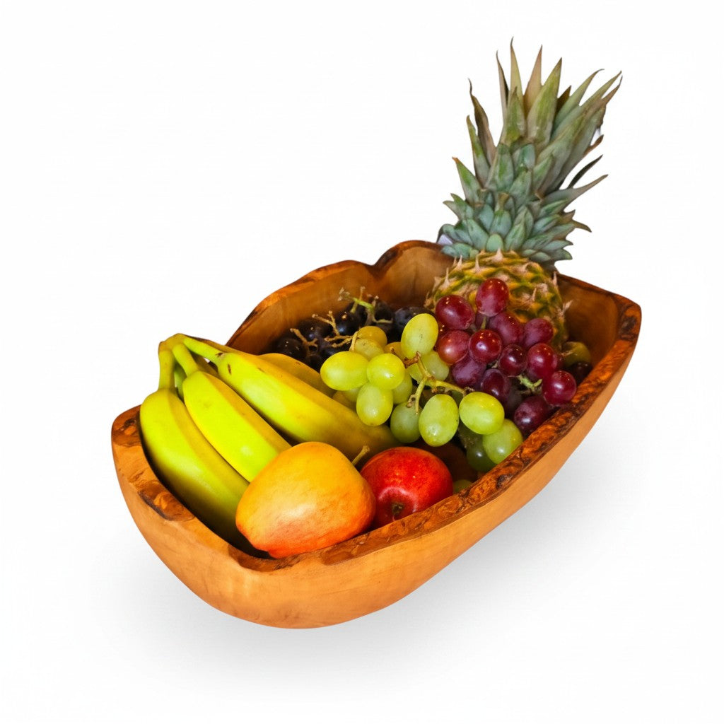 Hand-Carved Olive Wood Salad & Fruit Bowl, 20–45 cm