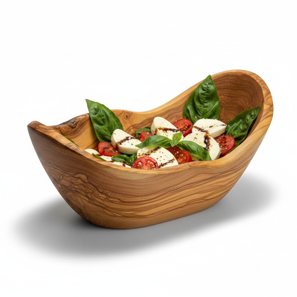 Hand-Carved Olive Wood Salad & Fruit Bowl, 20–45 cm