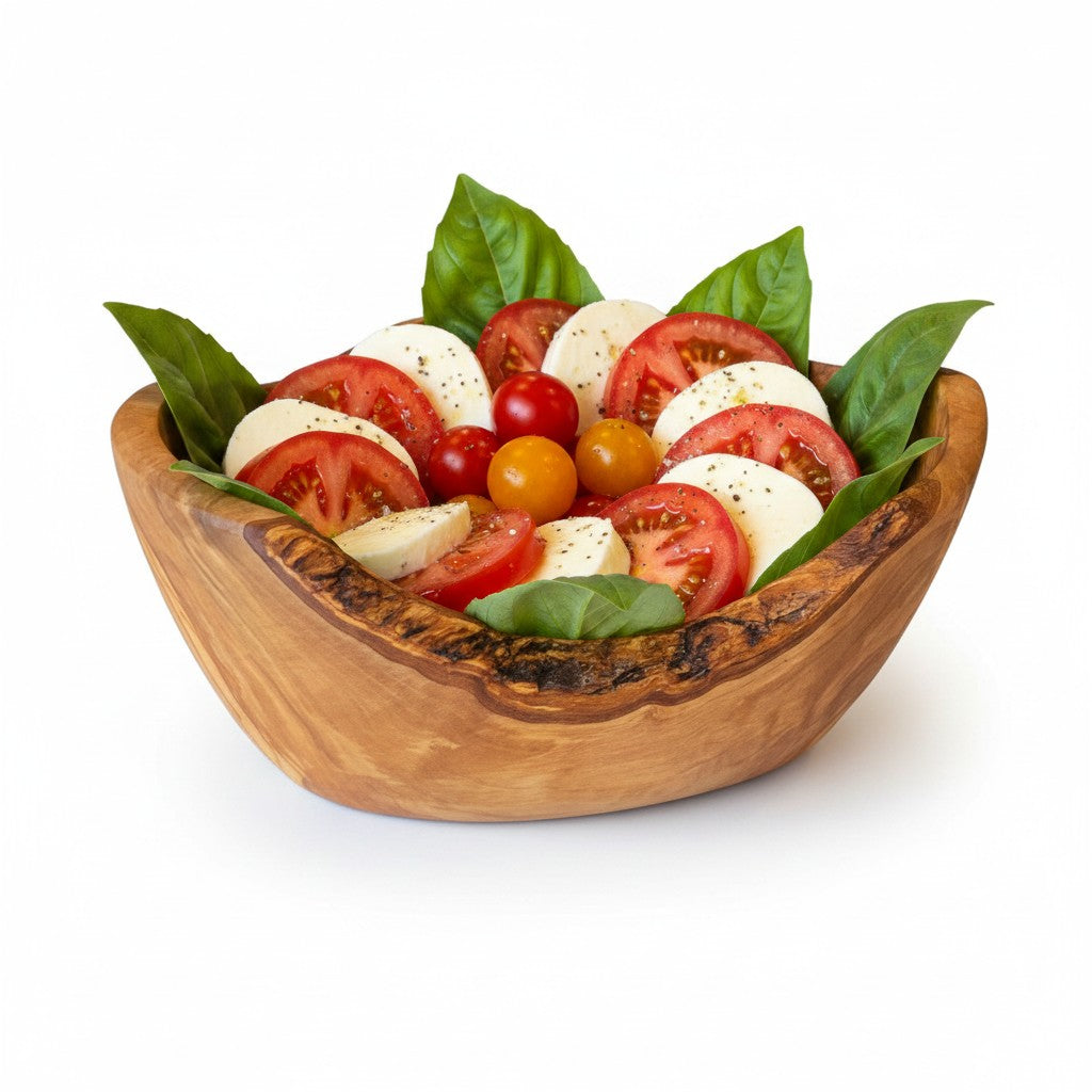 Hand-Carved Olive Wood Salad & Fruit Bowl, 20–45 cm