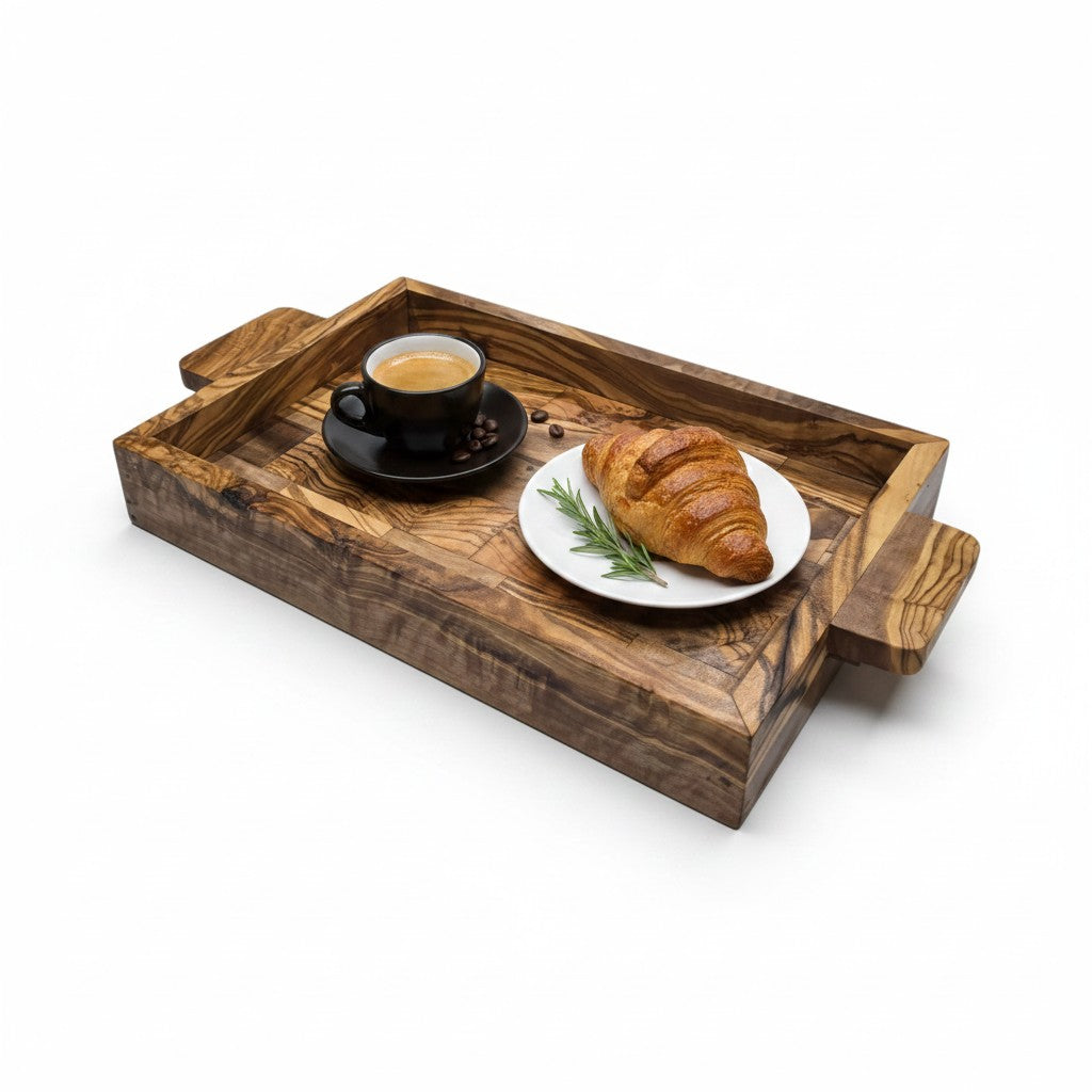 End Grain Olive Wood tray 40 cm and 45 cm