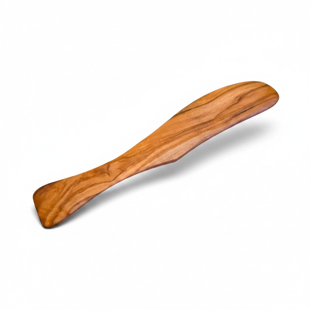 Handcrafted Olive Wood Butter Spreader & Knife (Pack of 4)