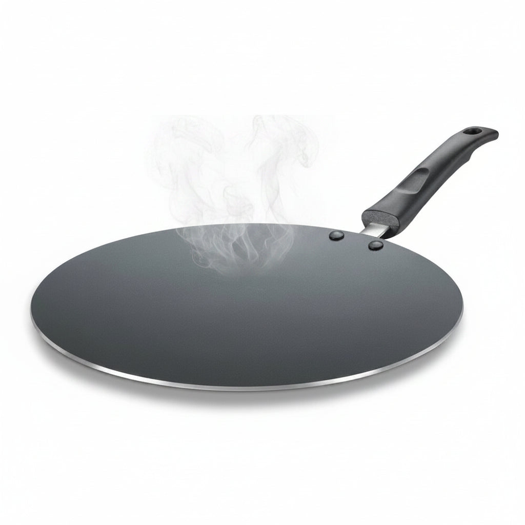 By Everyday Non-Stick Concave Tawa Low Oil Cooking Cool Touch Handle 25cm