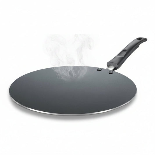By Everyday Non-Stick Concave Tawa Low Oil Cooking Cool Touch Handle 25cm